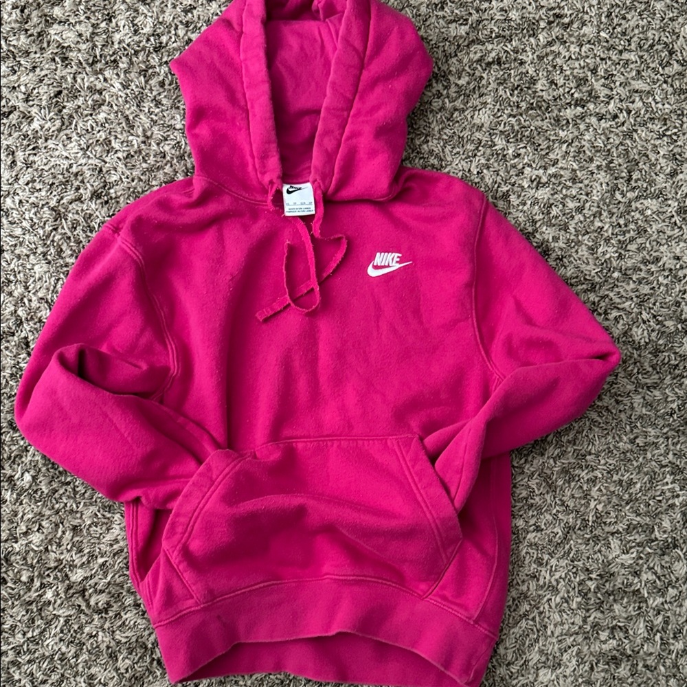 Women’s pink Nike hoodie